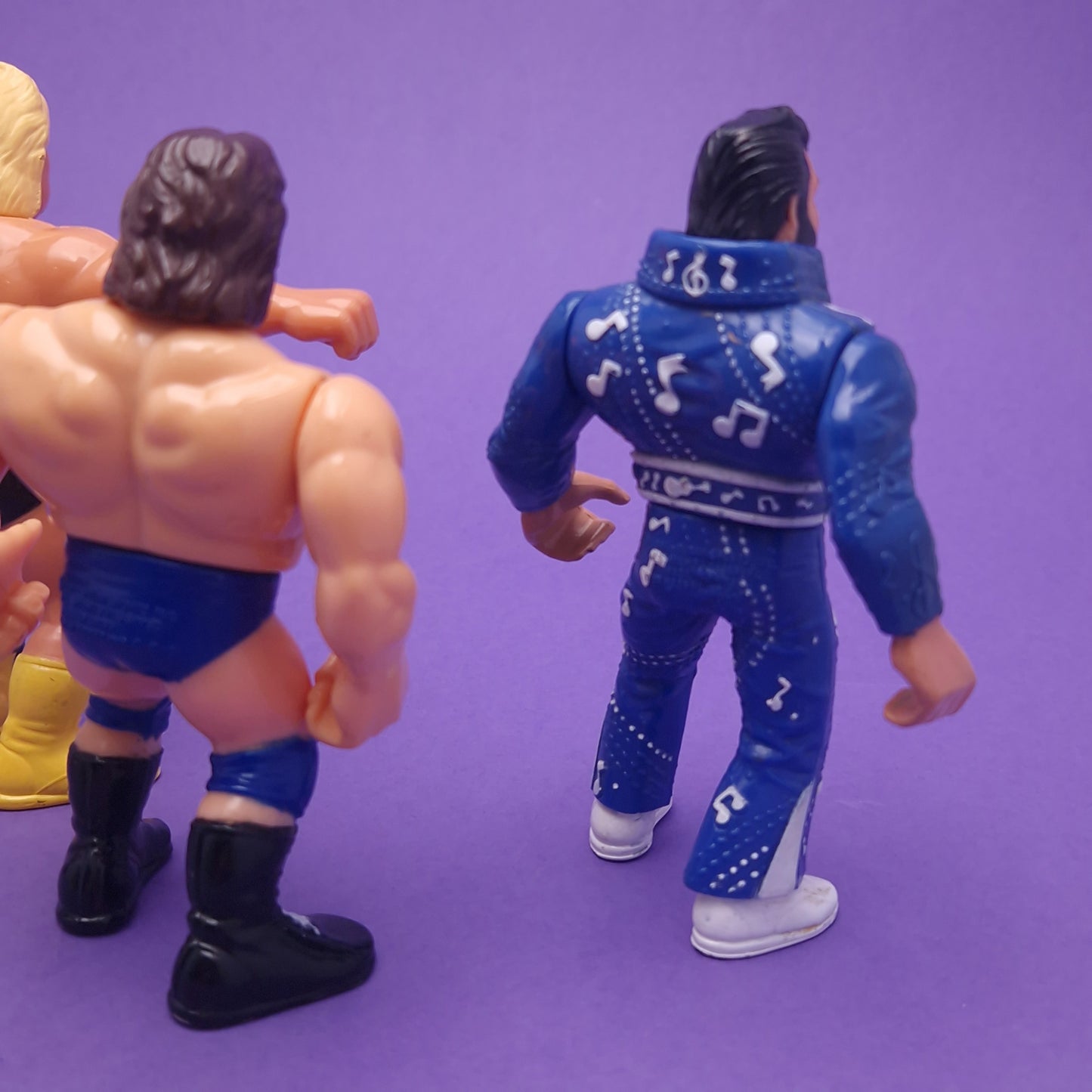 WWF HASBRO ☆ 5x Bundle MOUNTIE BULLDGOG HACKSAW Vintage Wrestling Figure ☆ Original 90s