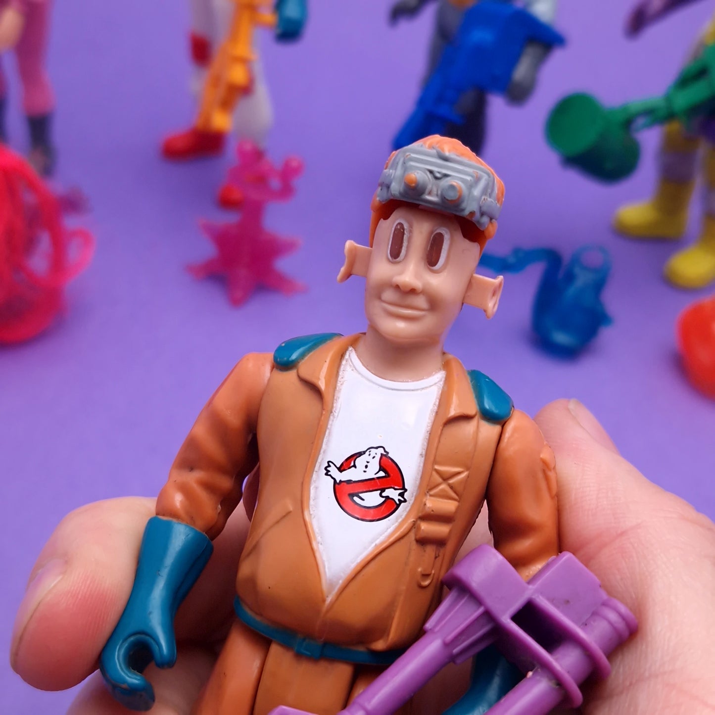 GHOSTBUSTERS ☆ FRIGHT FEATURES SET OF 5 Vintage Figure ☆ COMPLETE 80s Kenner