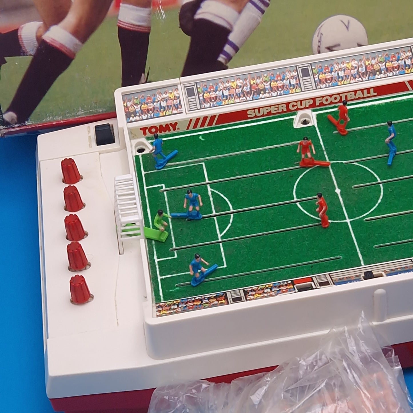 TOMY ☆ SUPER CUP FOOTBALL Electronic Game Playset ☆ Game 80s Original Working