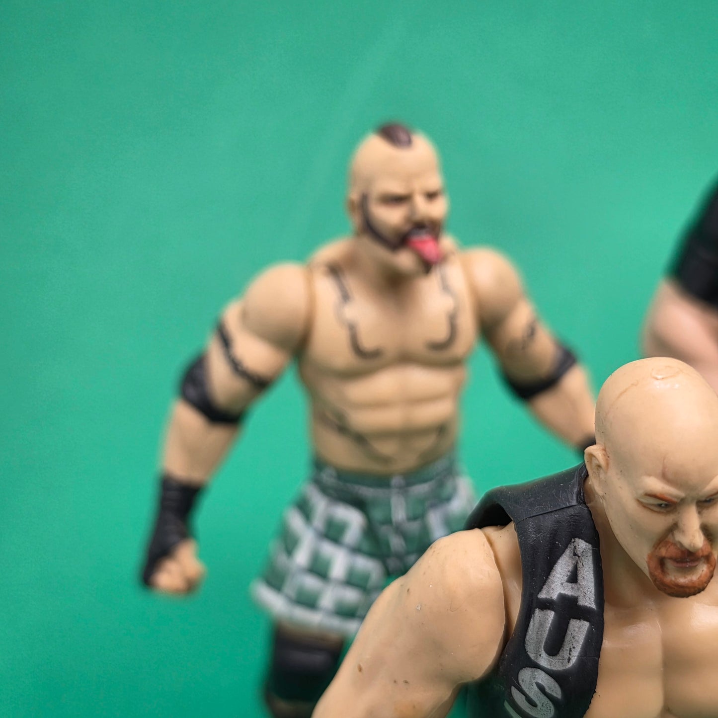 WWF JAKKS PACIFIC SUPERSTARS ☆ Bundle STONE COLD XPAC KANE Vintage Figures ☆ BCA Original