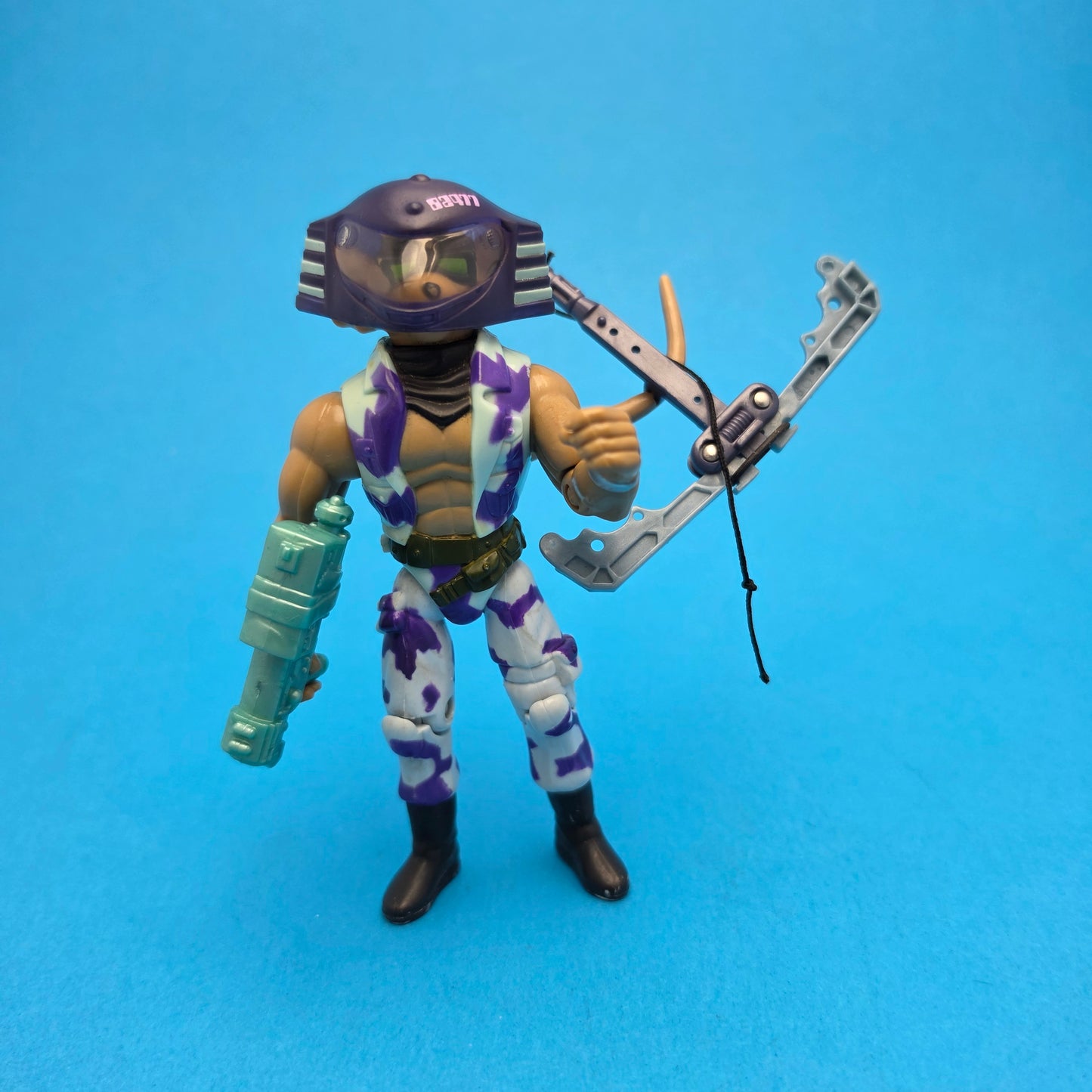 BIKER MICE FROM MARS ☆ TAIL-WHIPPIN THROTTLE FREEDOM FIGHTER Vintage Figure ☆ 90s