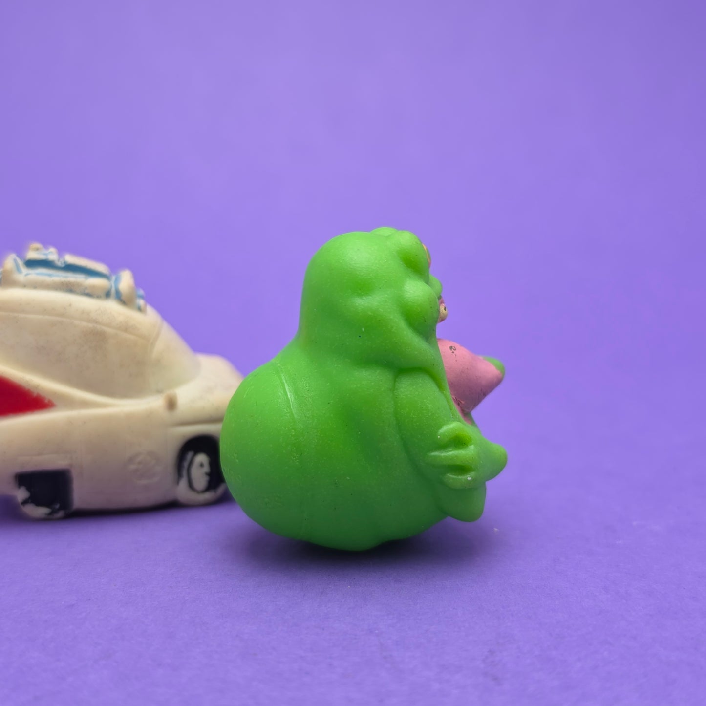 GHOSTBUSTERS ☆ SPITBALLS SLIMER GREEN GHOST ECTO1 ☆ Loose 80s Entertech Original