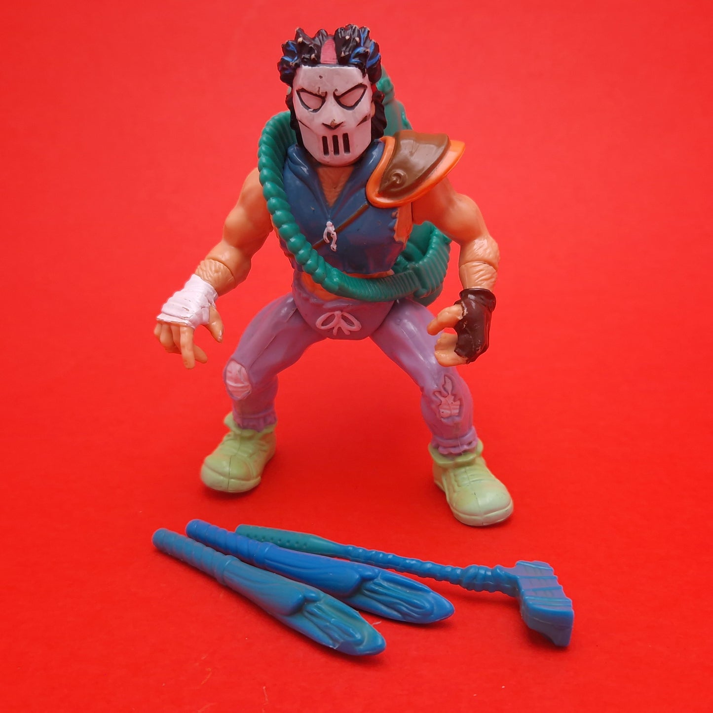 TEENAGE MUTANT NINJA TURTLES ☆ CASEY JONES Vintage Action Figure ☆ Loose