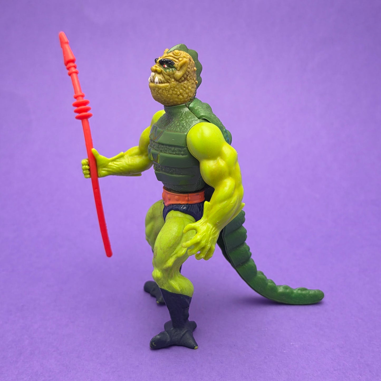 MASTERS OF THE UNIVERSE ☆ WHIPLASH Vintage Figure ☆ MOTU Loose 80s Mattel