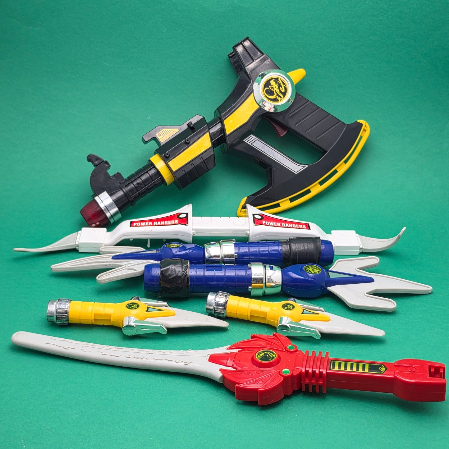 POWER RANGERS MIGHTY MORPHIN ☆ BLASTER 5 IN 1 Playset ☆ Original 90s Bandai