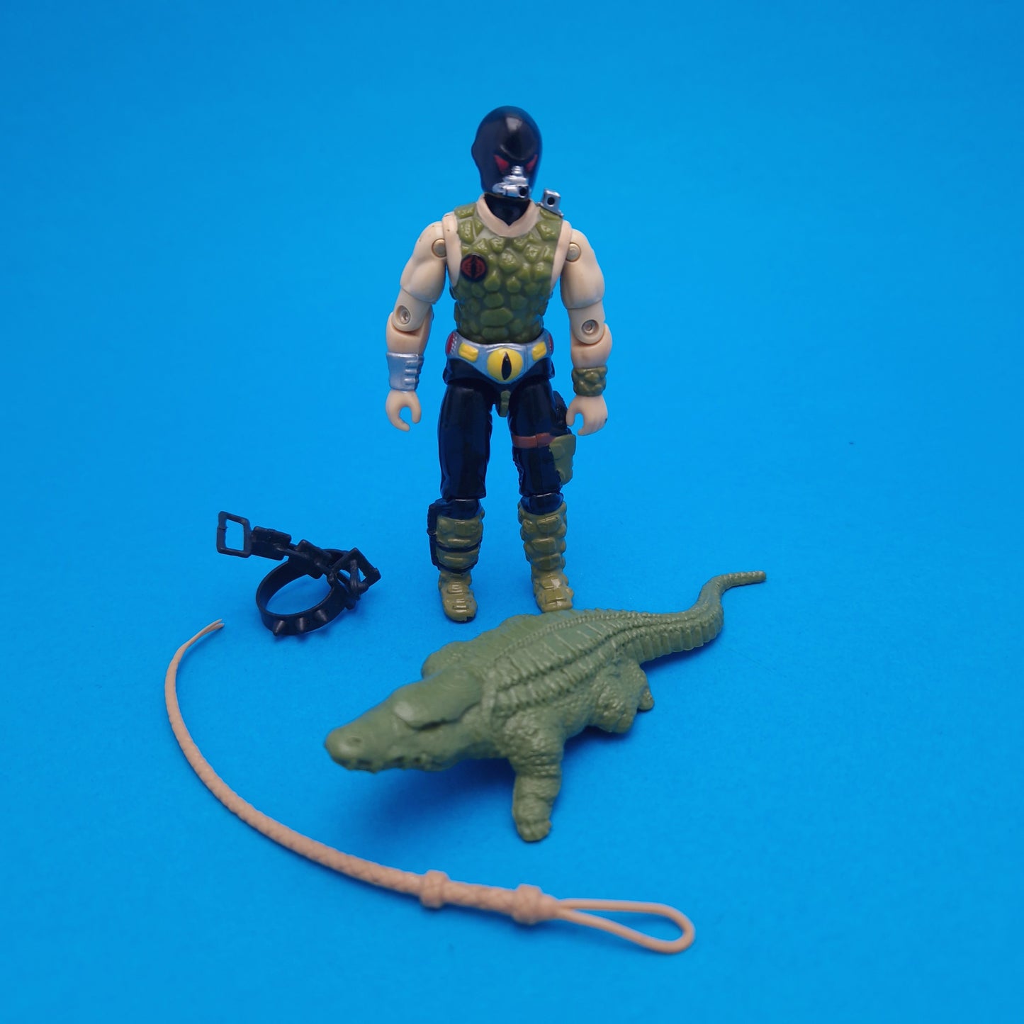 G.I.JOE ☆ CROC MASTER Figure ☆ Vintage ACTION FORCE Hasbro 1987