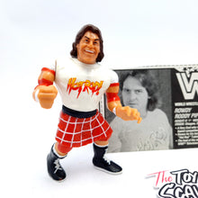 Load image into Gallery viewer, WWF HASBRO ROWDY RODDY PIPER Vintage Wrestling Figure ☆ Bio Card Original 90s Series 1
