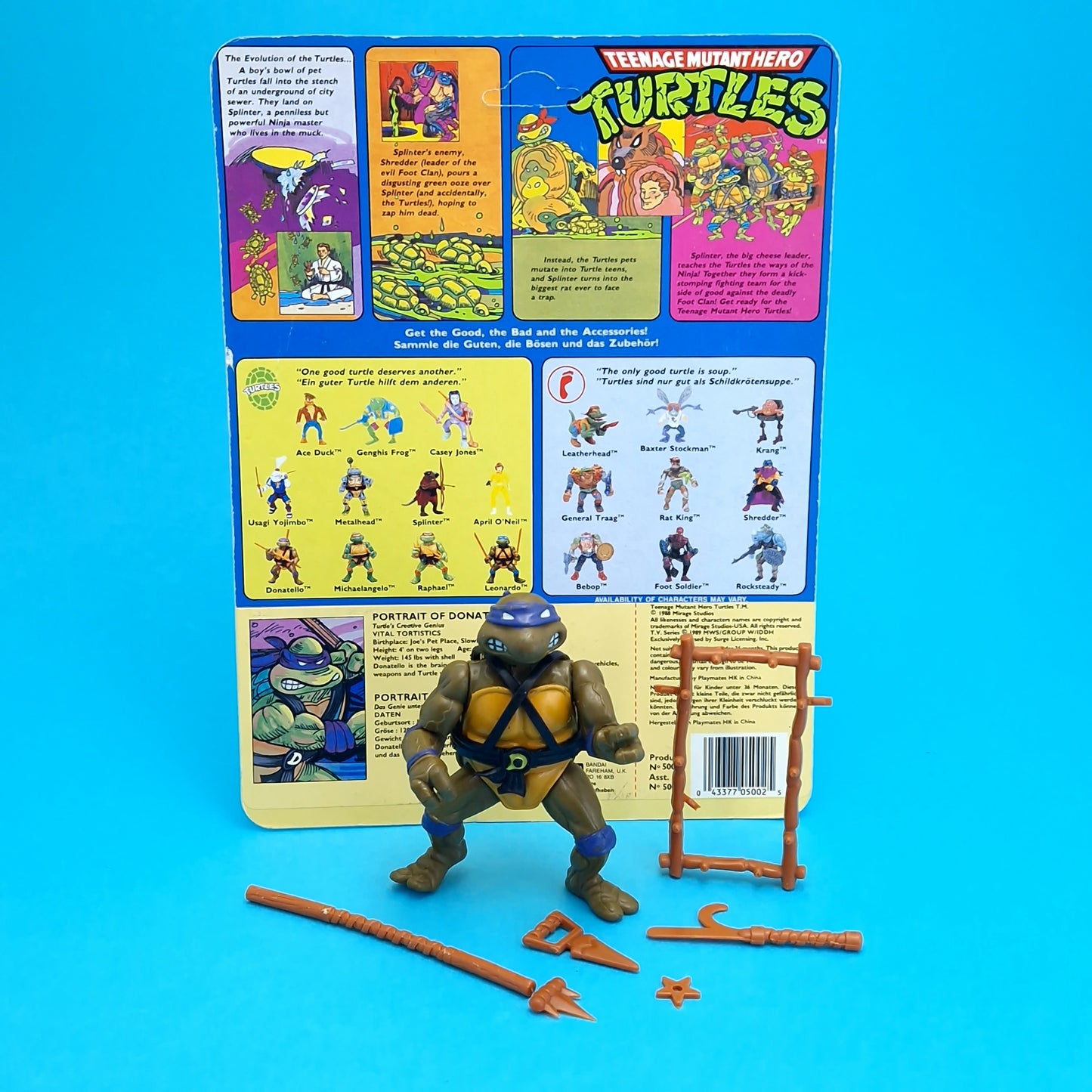 TEENAGE MUTANT NINJA TURTLES ☆ DONATELLO Vintage Action Figure ☆ Loose