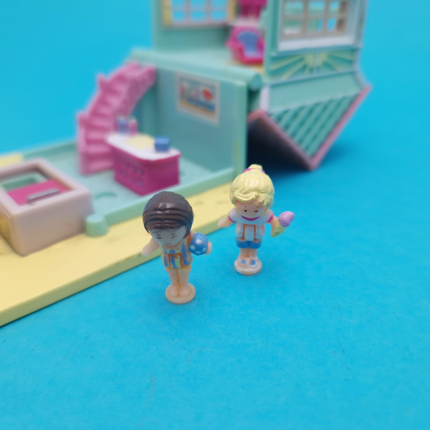 POLLY POCKET ☆ BEACH CAFE Vintage Figure Playset Complete ☆ Original 1993