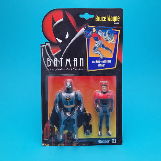 BATMAN THE ANIMATED SERIES ☆ BRUCE WAYNE Figure ☆ Sealed MOC Carded Kenner 90s