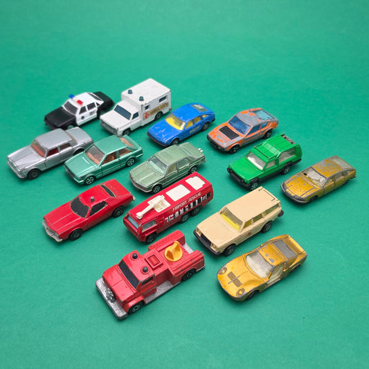 MATCHBOX CORGI ☆ x14 Bundle of Cars from the 70s 80s Vehicle ☆ Diecast Car Vintage