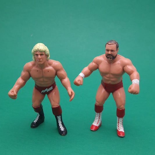 WCW GALOOB ☆ RIC FLAIR ARN ANDERSON Vintage Wrestling Figure ☆ Original 90s