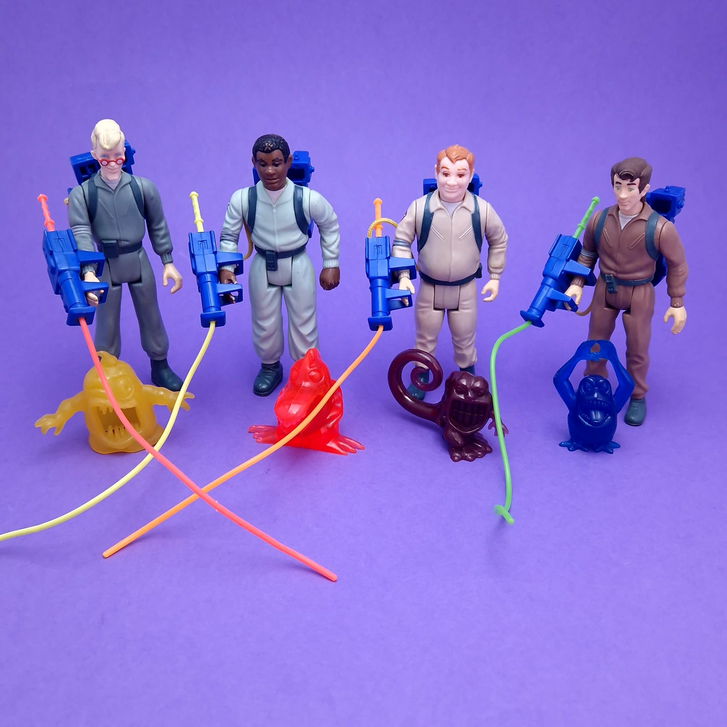 GHOSTBUSTERS ☆ ORIGINAL SET OF 4 Vintage Figure ☆ Loose 80s Kenner Complete