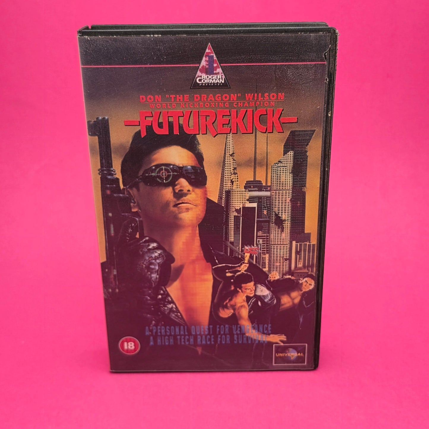 VHS Video ☆ FUTUREKICK ☆ 18 Cert Vintage Ex Rental Big Box 1991 DON WILSON