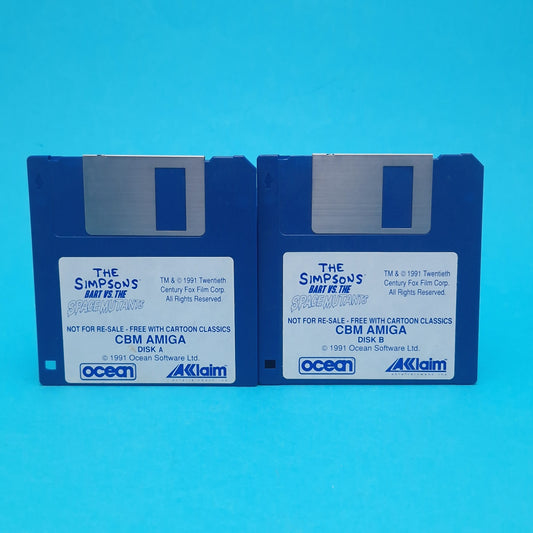 AMIGA ☆ THE SIMPSONS BART VS THE SPACE MUTANTS ☆ Aklaim Vintage Retro Game Tested