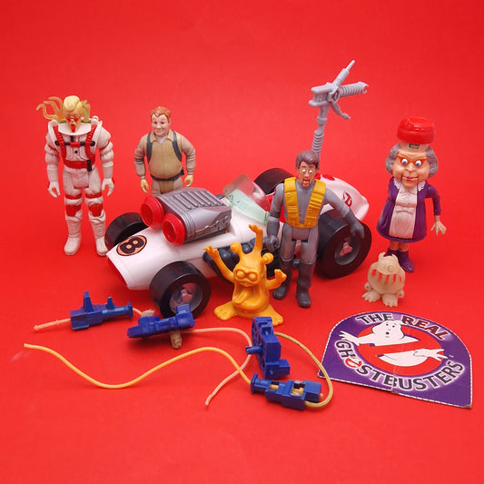 GHOSTBUSTERS ☆ BUNDLE OF Figures and Vehicle Vintage Figure ☆ Loose 80s Kenner Original