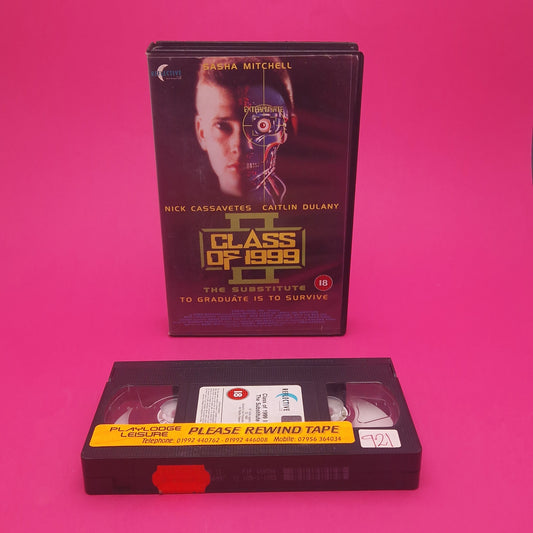 VHS Video ☆ CLASS OF 1999 2 THE SUBSTITUTE ☆ 90s Big Box Ex Rental Vintage 18