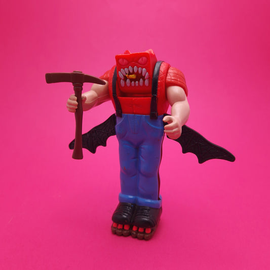 GHOSTBUSTERS ☆ HARD HAT HORROR HAUNTED HUMAN MAN Vintage Figure ☆ Loose 80s Kenner Original