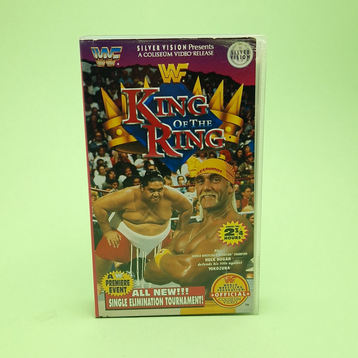 VHS Video ☆ WWF KING OF THE RING 1993 UK Tape Cassette ☆ Silver Vision Vintage