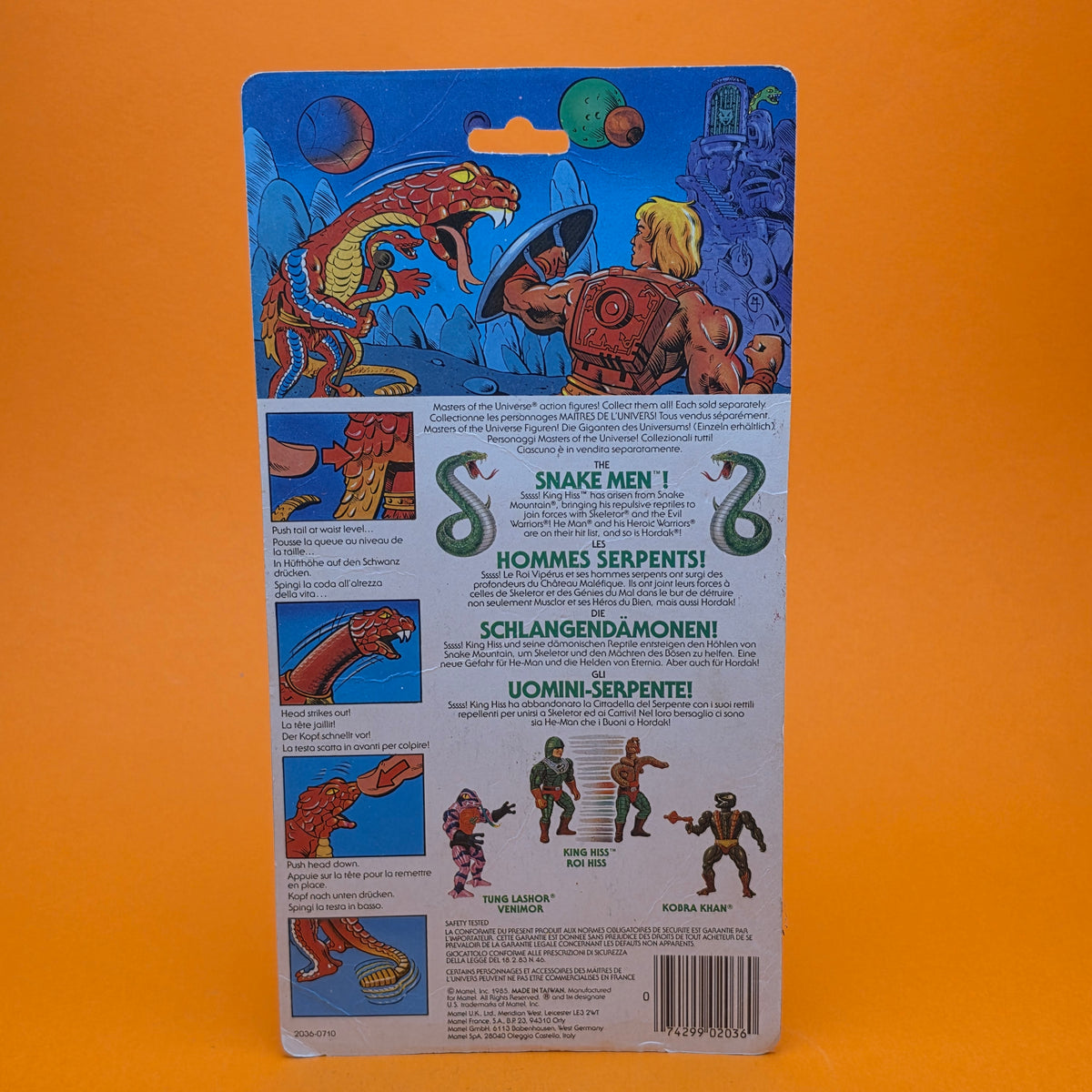 MASTERS OF THE UNIVERSE ☆ RATTLER Vintage Figure ☆ MOTU Loose 80s Mattel