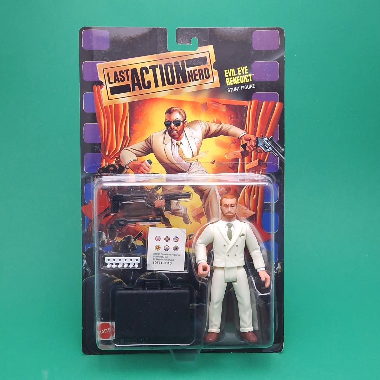 LAST ACTION HERO ☆ EVIL EYE BENEDICT Vintage Action Figure ☆ MOC Carded Sealed