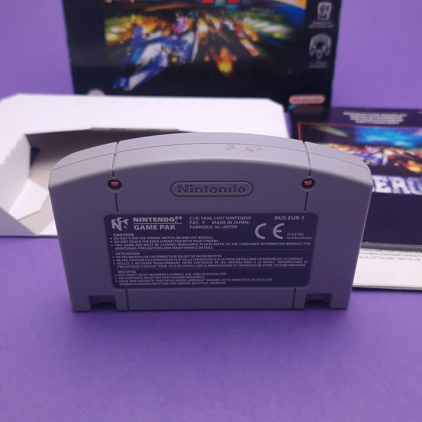 NINTENDO 64 ☆ F-ZERO X ☆ Vintage Retro Game Boxed & Complete PAL N64