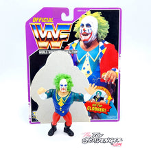 Load image into Gallery viewer, WWF HASBRO DOINK THE CLOWN Vintage Wrestling Figure ☆ Backing Card Original 90s Series 9
