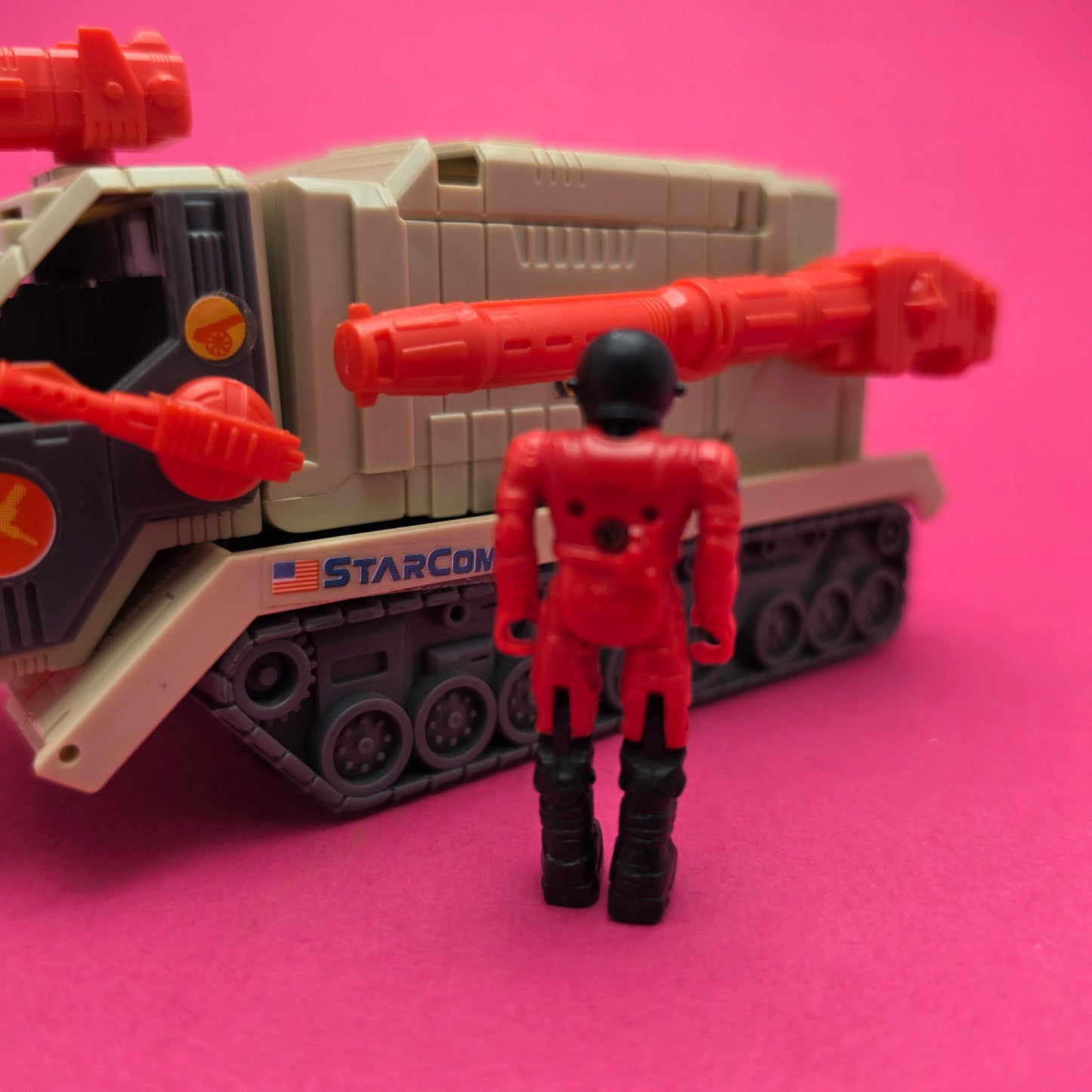 STARCOM ☆ SKYROLLER With Pfc. Shawn Reed Figure Vehicle ☆ 80's Loose Vintage Coleco Mattel