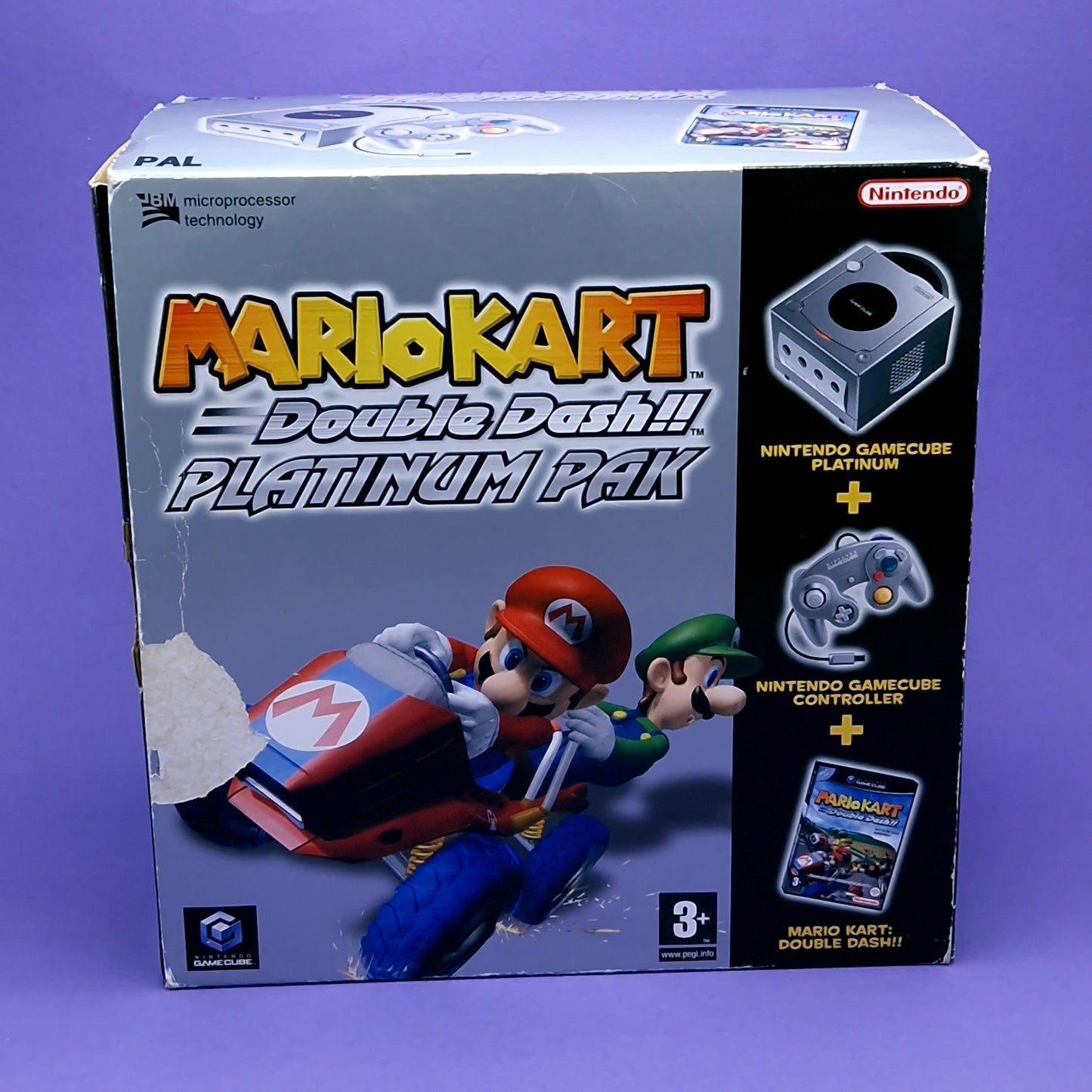 NINTENDO GAMECUBE ☆ Console PLATINUM PAK MARIO KART DOUBLE DASH Zelda ☆ Retro Boxed