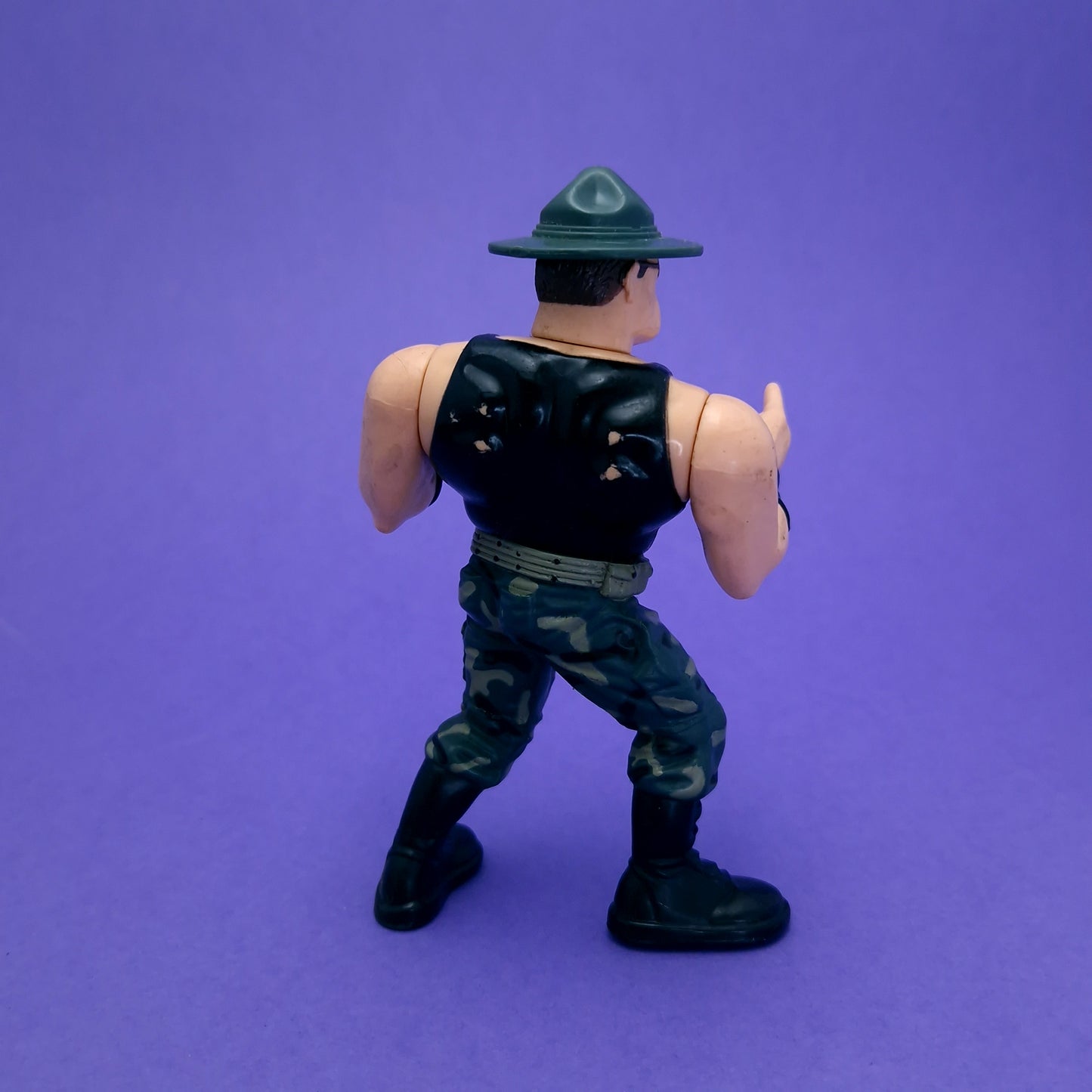 WWF HASBRO SGT SLAUGHTER Vintage Wrestling Figure ☆ Bio Card Original 90s Series 3