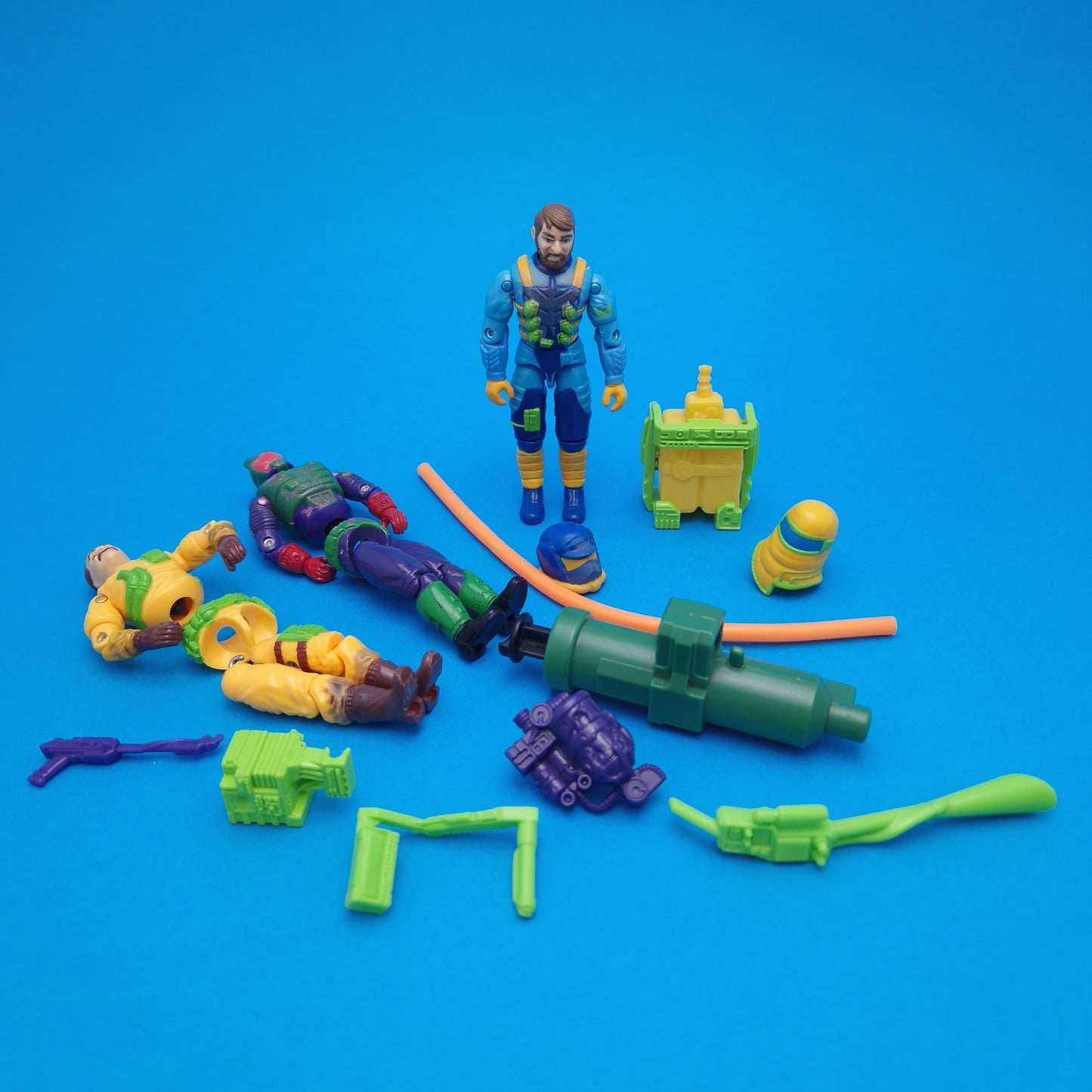 GI JOE ☆ Eco-Warriors Ozone Clean-Sweep Toxo-Viper Action Figure  ☆ Action Force Hasbro 1991