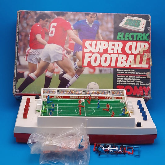 TOMY ☆ SUPER CUP FOOTBALL Electronic Game Playset ☆ Game 80s Original Working