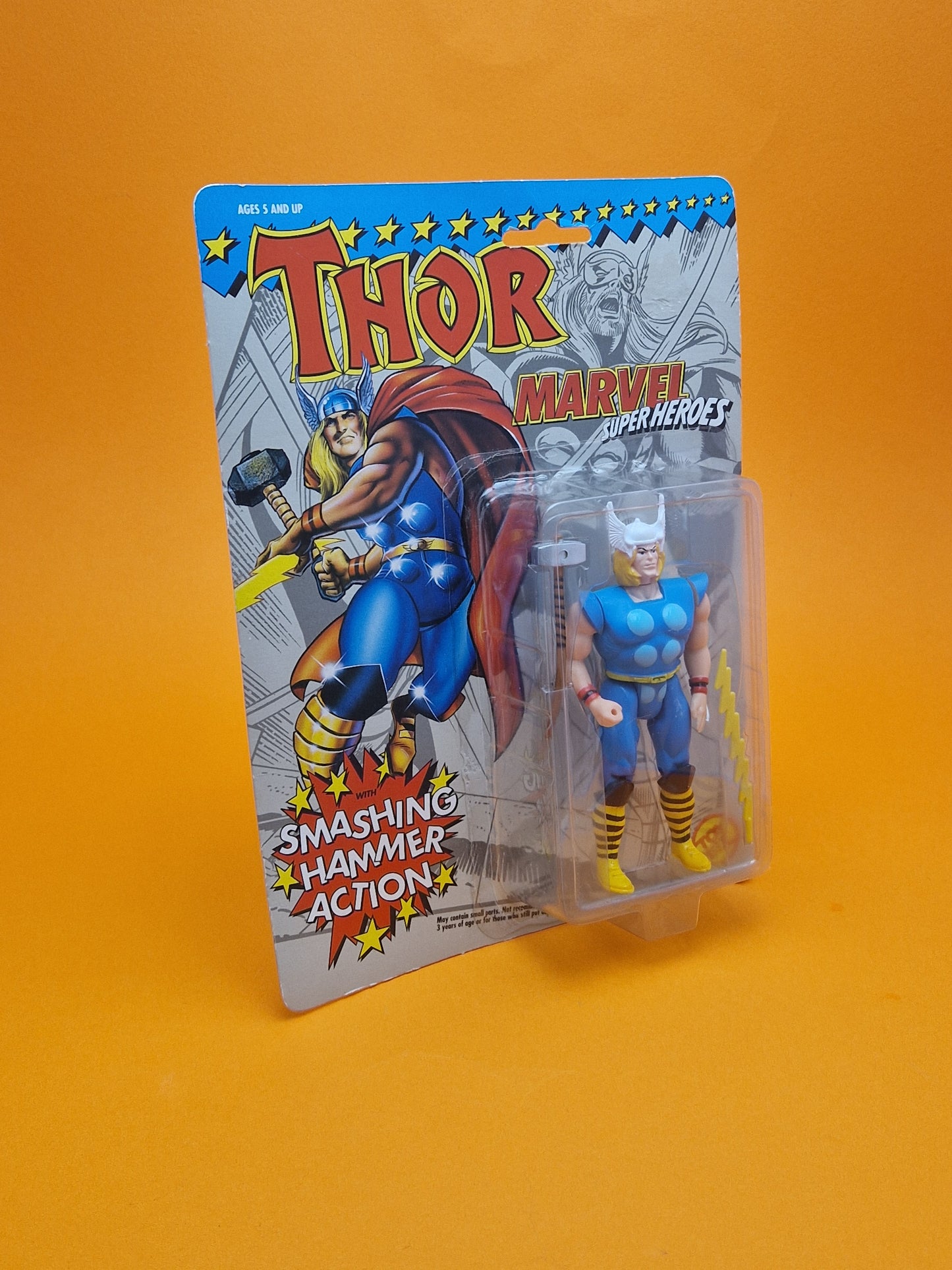 MARVEL SUPER HEROES ☆ THOR Vintage Action Figure ☆ Original Carded Toybiz 90s