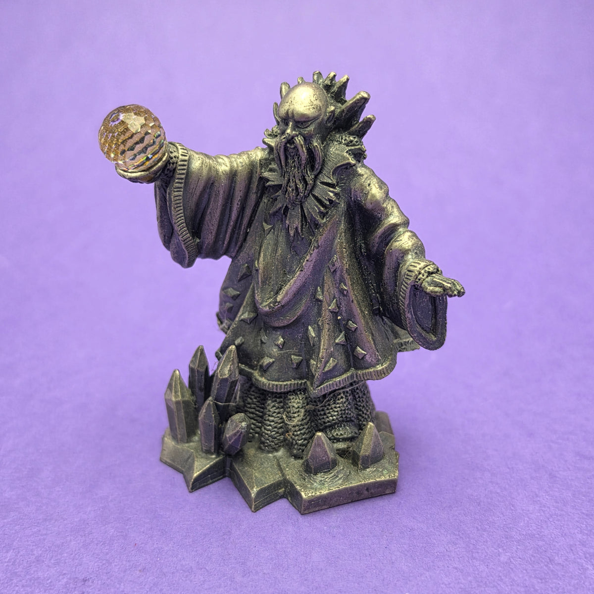 MYTH AND MAGIC ☆ THE WIZARD OF WINTER Statue Metal Figure ☆ Loose Mark Locker
