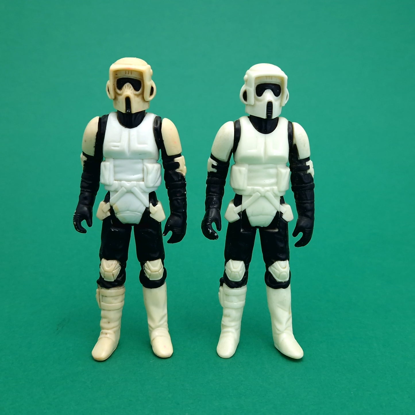 STAR WARS ☆ BIKER SCOUT x2 Vintage Action Figures  ☆ Original Kenner