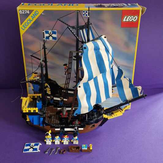 LEGO ☆ 6274 CARRIBBEAN CLIPPER Pirate Ship Mini Figure ☆ Vintage 80s Boxed