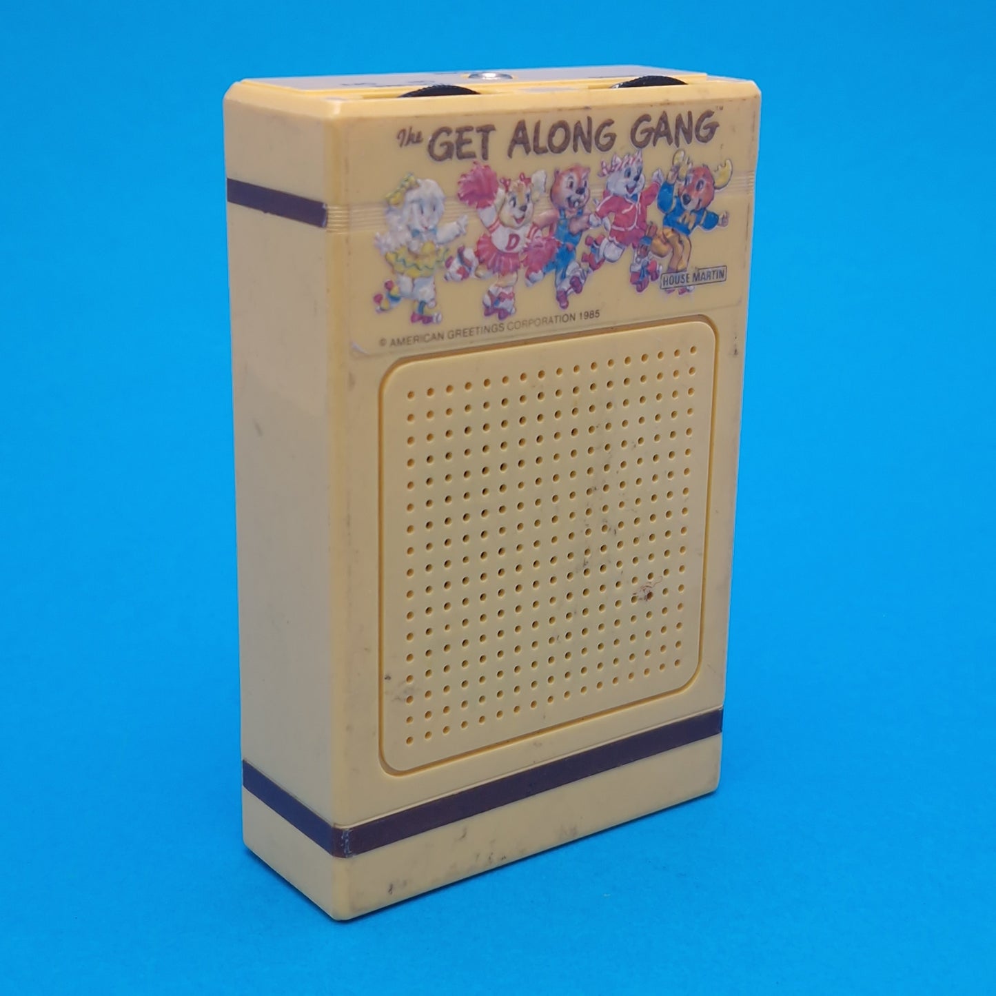 THE GET ALONG GANG ☆ House Martin Pocket Transiter Radio Am Yellow Vintage ☆ Loose 80s