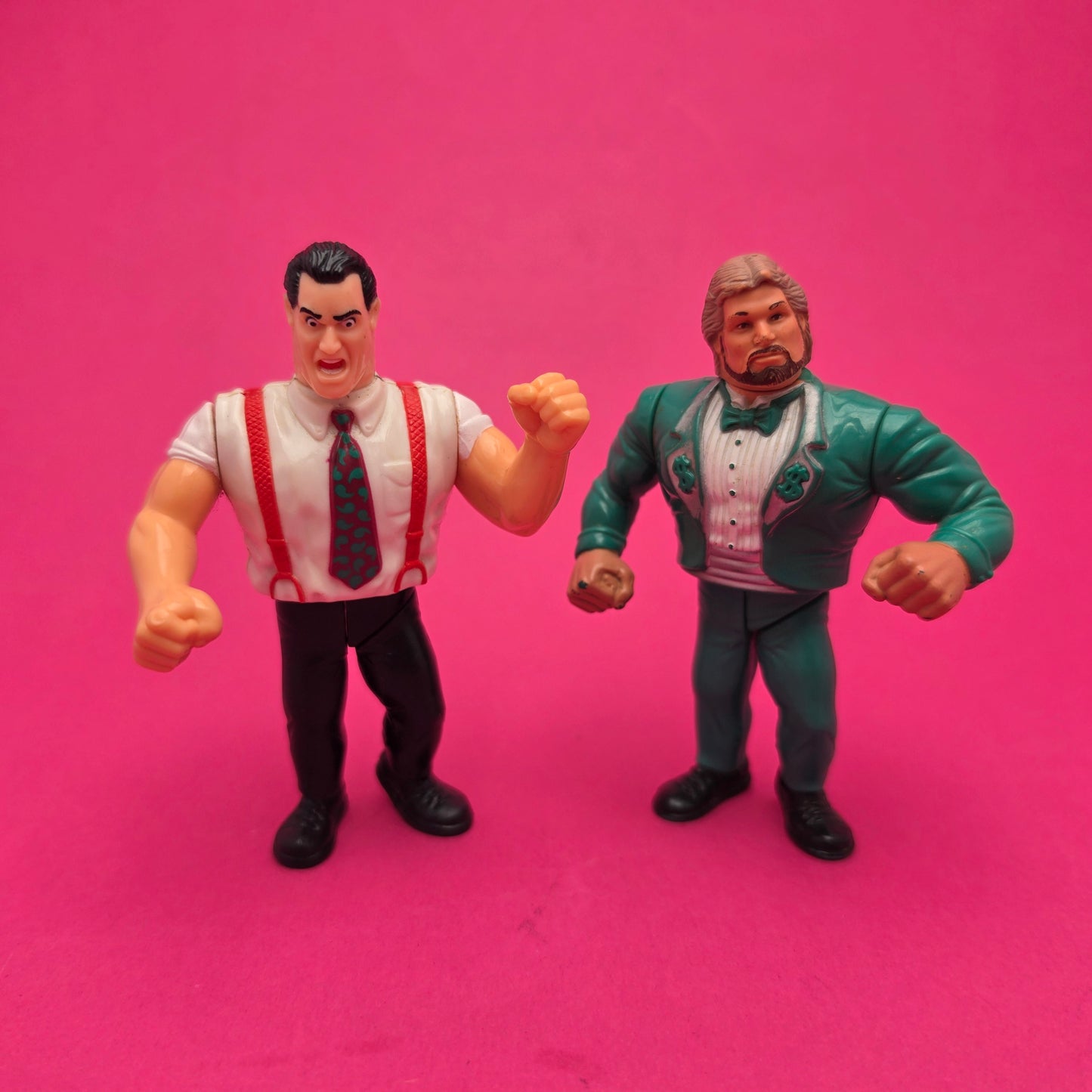 WWF HASBRO MILLION DOLLAR MAN & I.R.S MONEY INC Vintage Wrestling Figure ☆ Original 90s