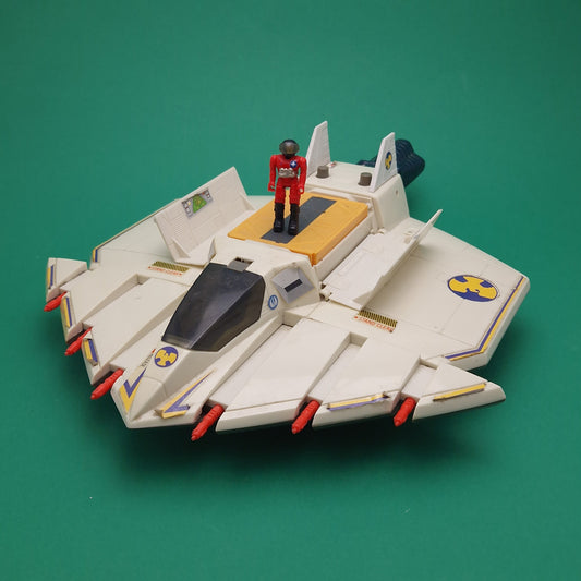 STARCOM ☆ SIX SHOOTER Euro Vehicle Ship & Figure ☆ Loose Vintage Coleco Mattel