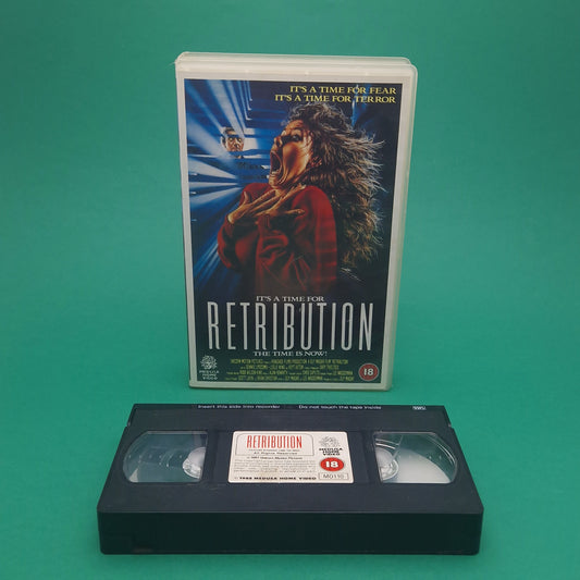 VHS Video ☆ RETRIBUTION ☆ Horror 80s Big Box Ex Rental Vintage 18