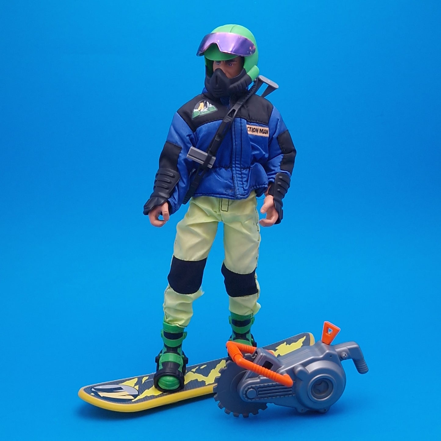 ACTION MAN ☆ SNOWBOARD RAIDER & SCUBA SKI Figure Doll ☆ Vintage HASBRO Loose 90's