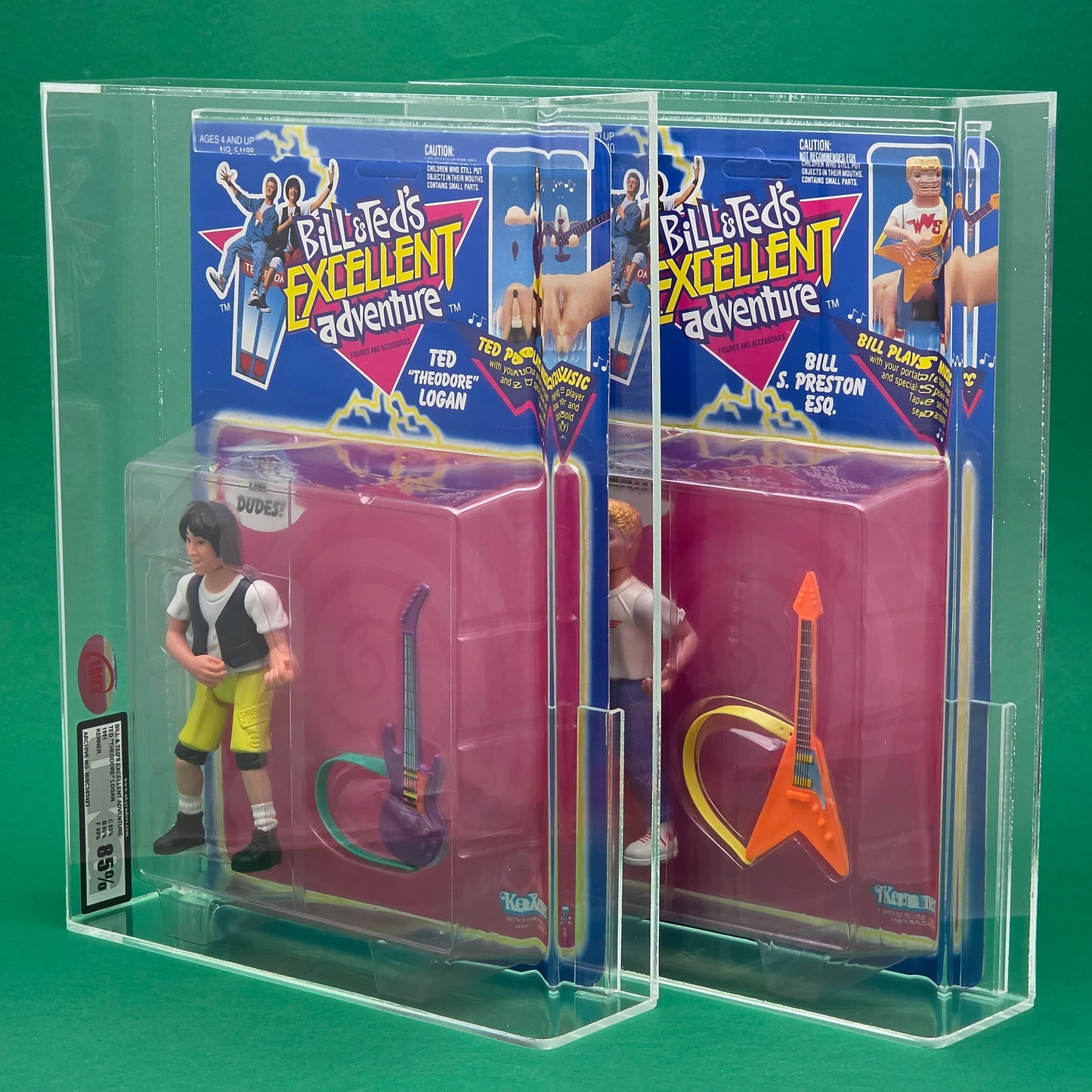 BILL & TEDS EXCELLENT ADVENTURE ☆ GRADED UKG 85 Figure ☆ MOC Carded Sealed Kenner 1991