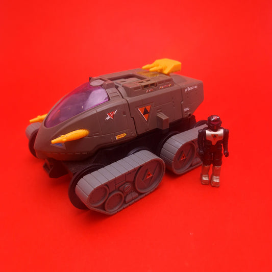 STARCOM ☆ SHADOW RAIDER With Captain Battlecron Figure Vehicle ☆ 80's Loose Vintage Coleco Mattel