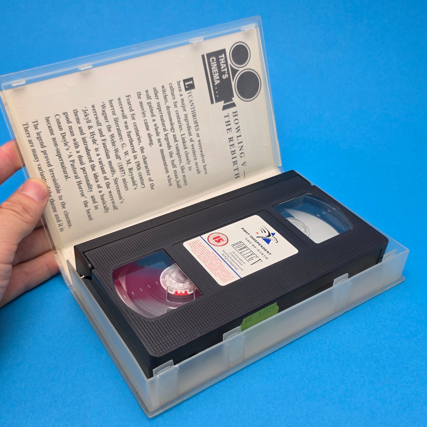 VHS Video ☆ THE HOWLING V The Re-Birth ☆ 15 Cert Vintage Tape Cinema Club