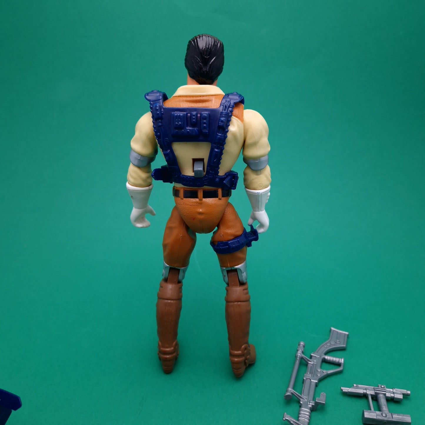 BRAVESTARR ☆ Bravestarr & LASER FIRE BACKPACK Figure ☆ Vintage Mattel Original 80s Loose