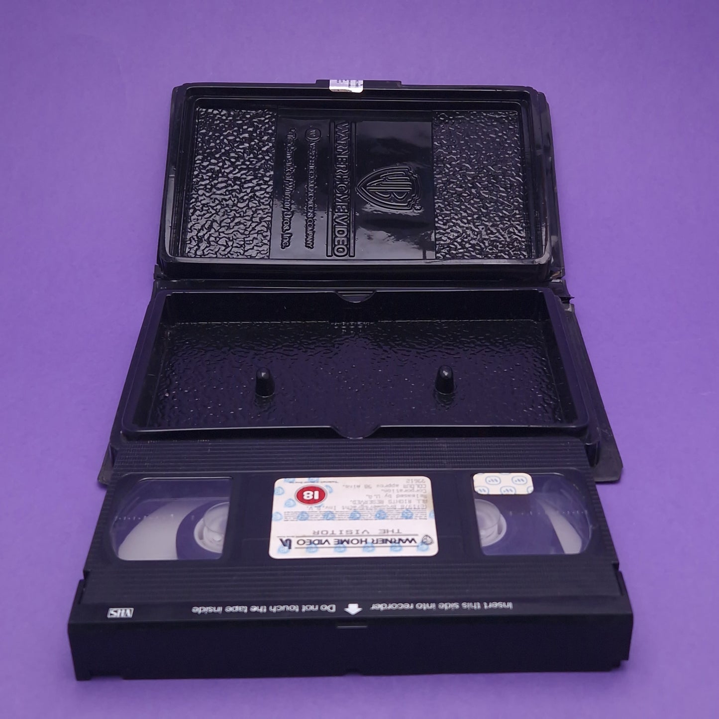 VHS Video ☆ THE  VISITOR Case Tape Cassette Clam Shell 1987 Warner Home 80s Vintage
