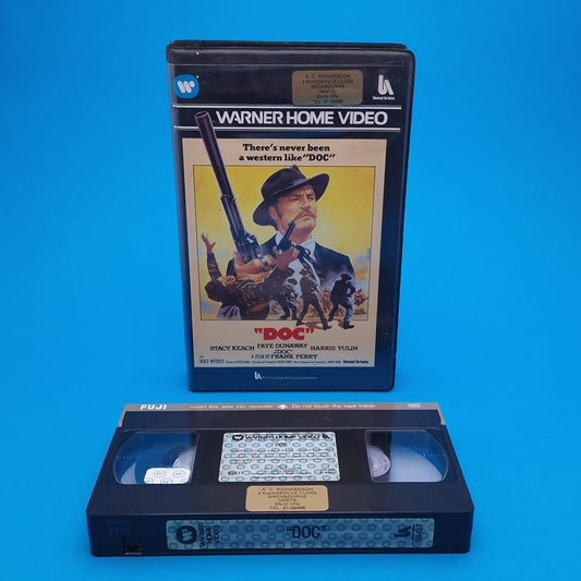 VHS Video ☆ DOC ☆ 70s Clamshell Pre Cert Warner Home Video Western Vintage