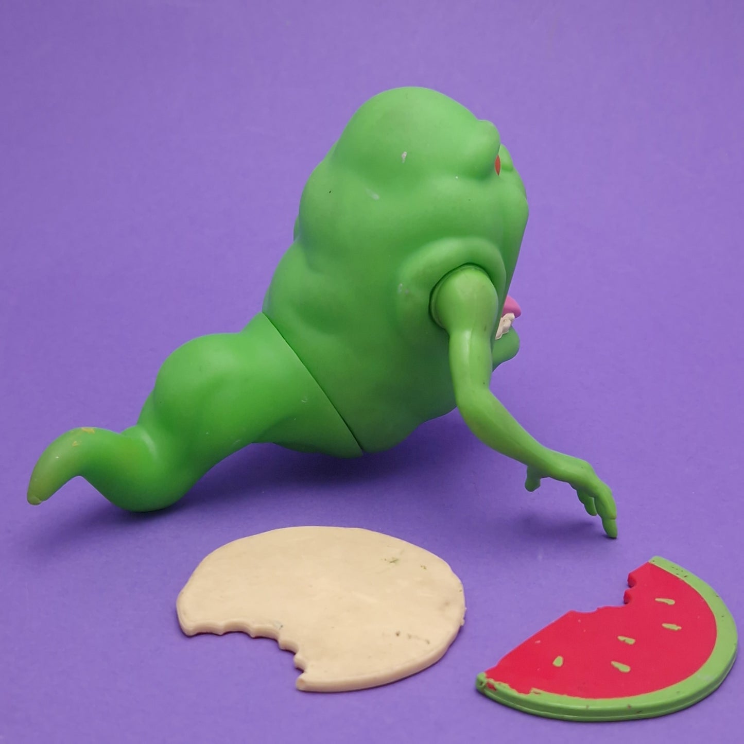 GHOSTBUSTERS ☆ GREEN GHOST SLIMER Food Vintage Figure ☆ Loose 80s Kenner Original