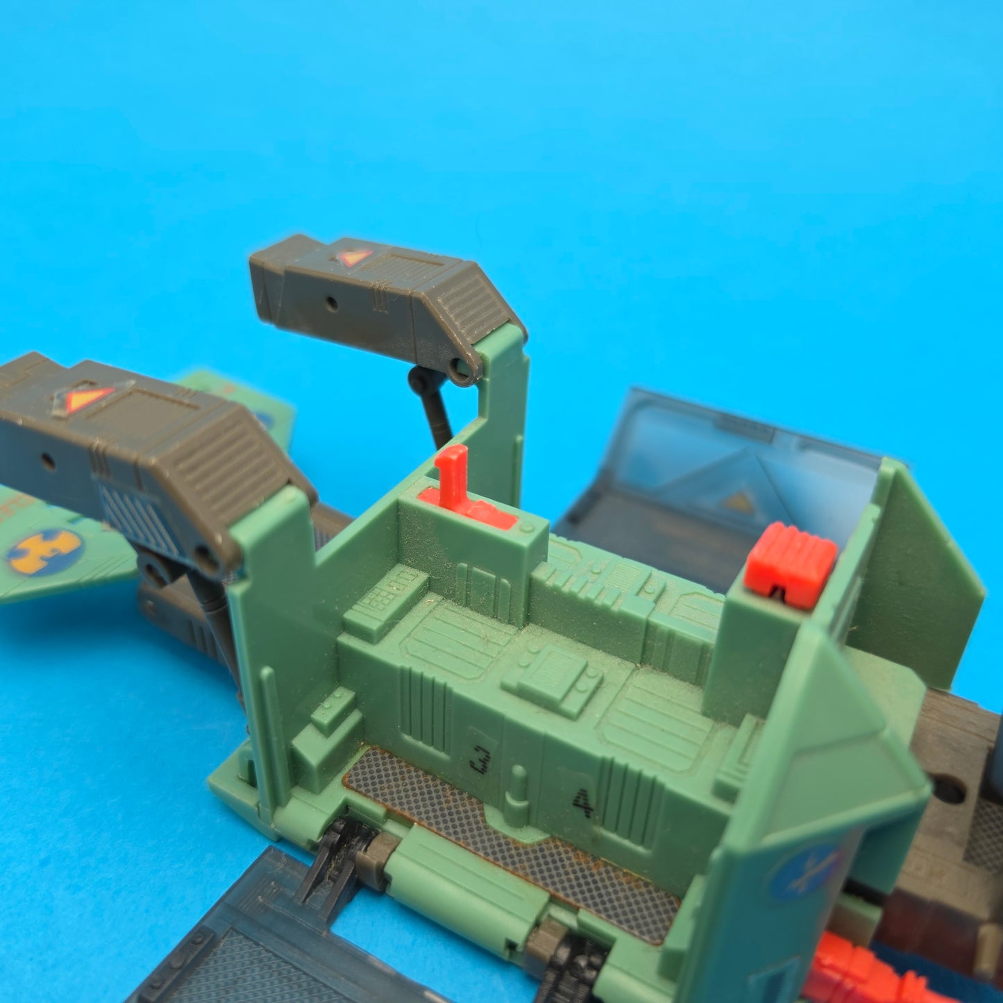 STARCOM ☆ TORNADO GUNSHIP EURO Exclusive Vehicle & Figure ☆ 80's Loose Vintage Coleco Mattel