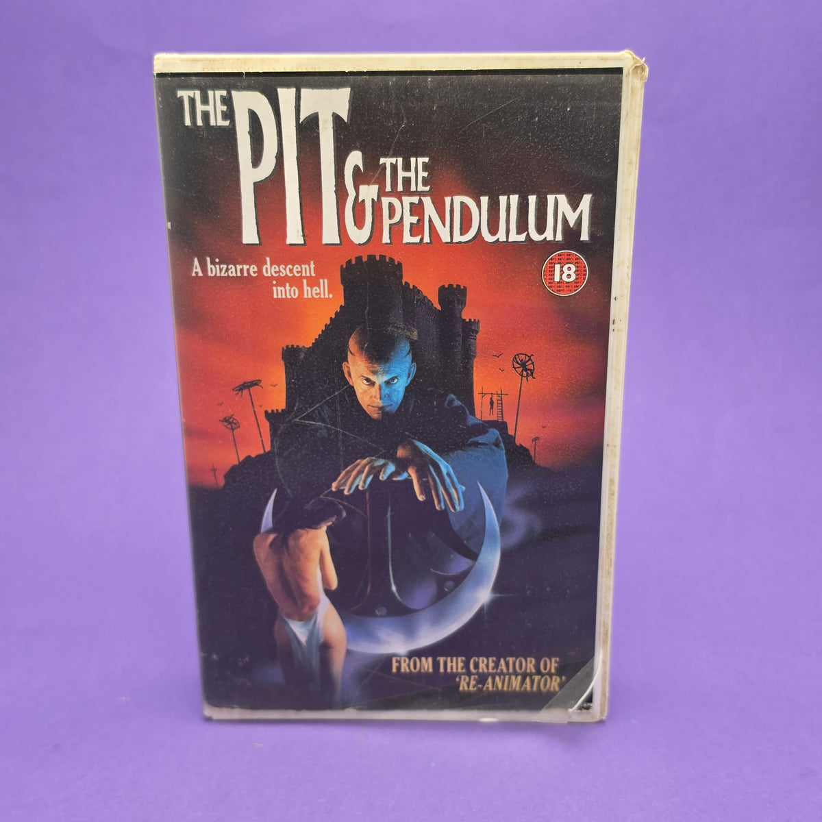 VHS Video ☆ THE PI & THE PENDULUM ☆ 18 Cert Ex Rental Big Box Vintage Tape
